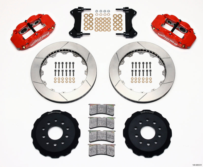 Wilwood Narrow Superlite 6R Front Hat Kit 13.06in Red 98-02 Camaro/Firebird Big Brake Kits Wilwood