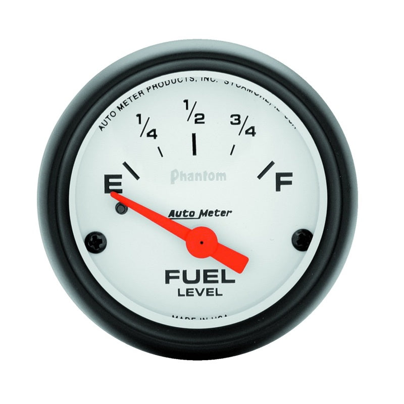 Autometer Phantom 2-1/16 inch Fuel Level Gauge Gauges AutoMeter