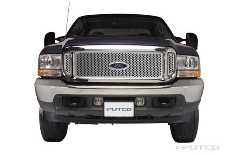 Putco 99-04 Ford SuperDuty w/ Logo CutOut (Does not Include Side Vents) Punch SS Grilles Grilles Putco