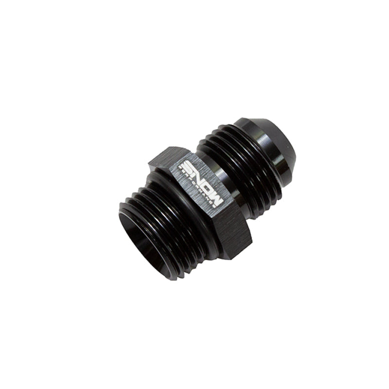 Snow -8 ORB to -8AN Straight Fitting (Black) Fittings Snow Performance