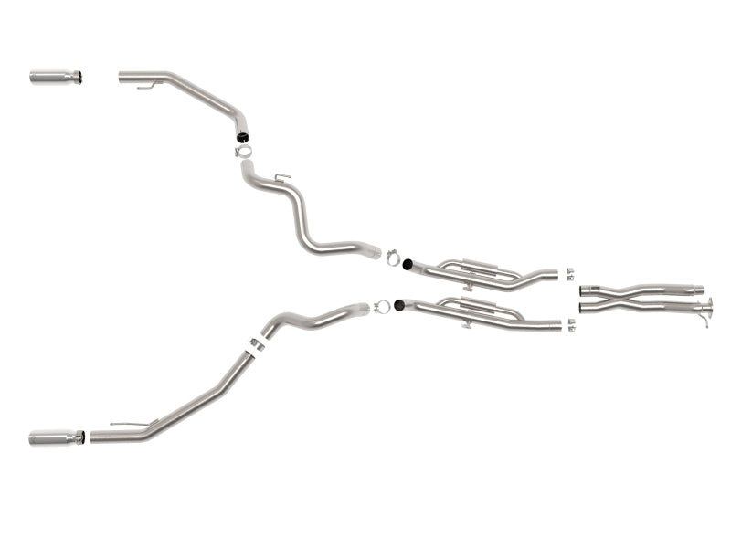 aFe 24-25 Ford Ranger Raptor Vulcan Series 3in 304 SS Cat-Back Exhaust w/ Polished Tips Catback aFe