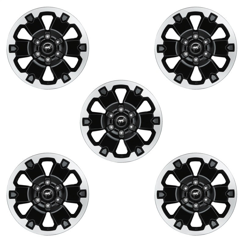 Ford Racing 21-22 Bronco 18in Black Machined Face Wheel Kit Wheels - Cast Ford Racing
