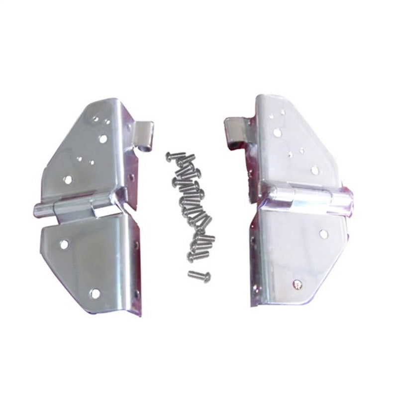 Rugged Ridge 76-95 Jeep CJ / Jeep Wrangler Stainless Steel Windshield Hinges Hardware - Singles Rugged Ridge