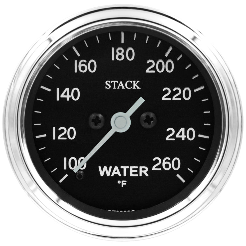 Autometer Stack 52mm 100-260 Deg F 1/8in NPTF Male Pro Stepper Motor Water Temp Gauge - Classic Gauges AutoMeter