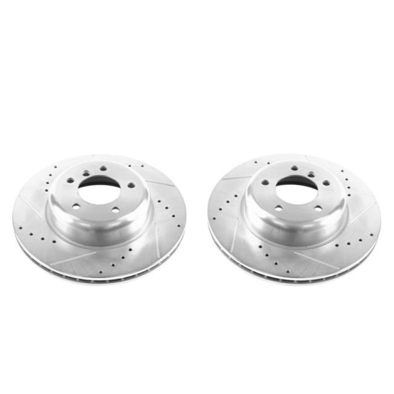 Power Stop 09-16 BMW Z4 Front Evolution Drilled & Slotted Rotors - Pair Brake Rotors - Slot & Drilled PowerStop