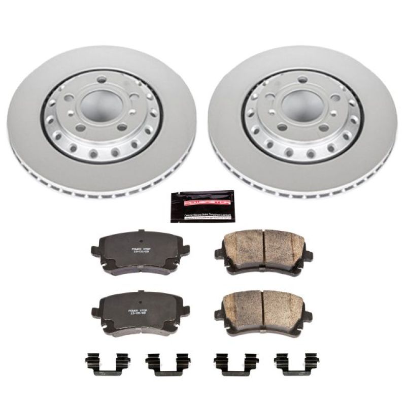 Power Stop 03-10 Audi A8 Quattro Rear Z23 Evolution Sport Coated Brake Kit Brake Kits - Performance D&S PowerStop