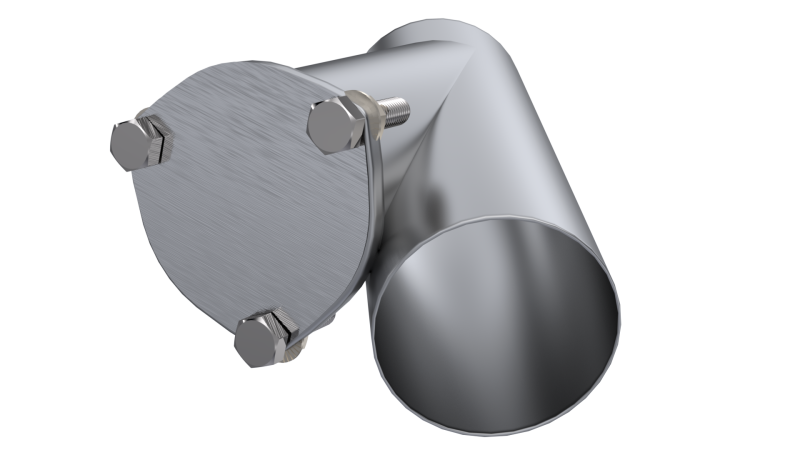 QTP 4in Weld-On QTEC Exhaust Cutout Y-Pipe Y Pipes QTP