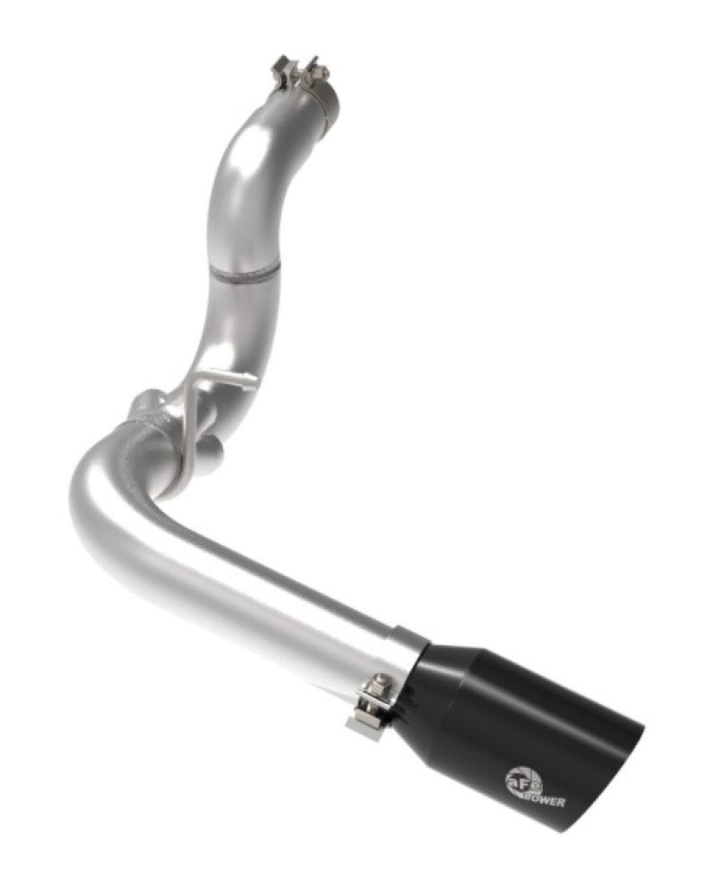 aFe 20-21 Jeep Wrangler Large Bore-HD 3in 304 Stainless Steel DPF-Back Exhaust System - Black Tip DPF Back aFe