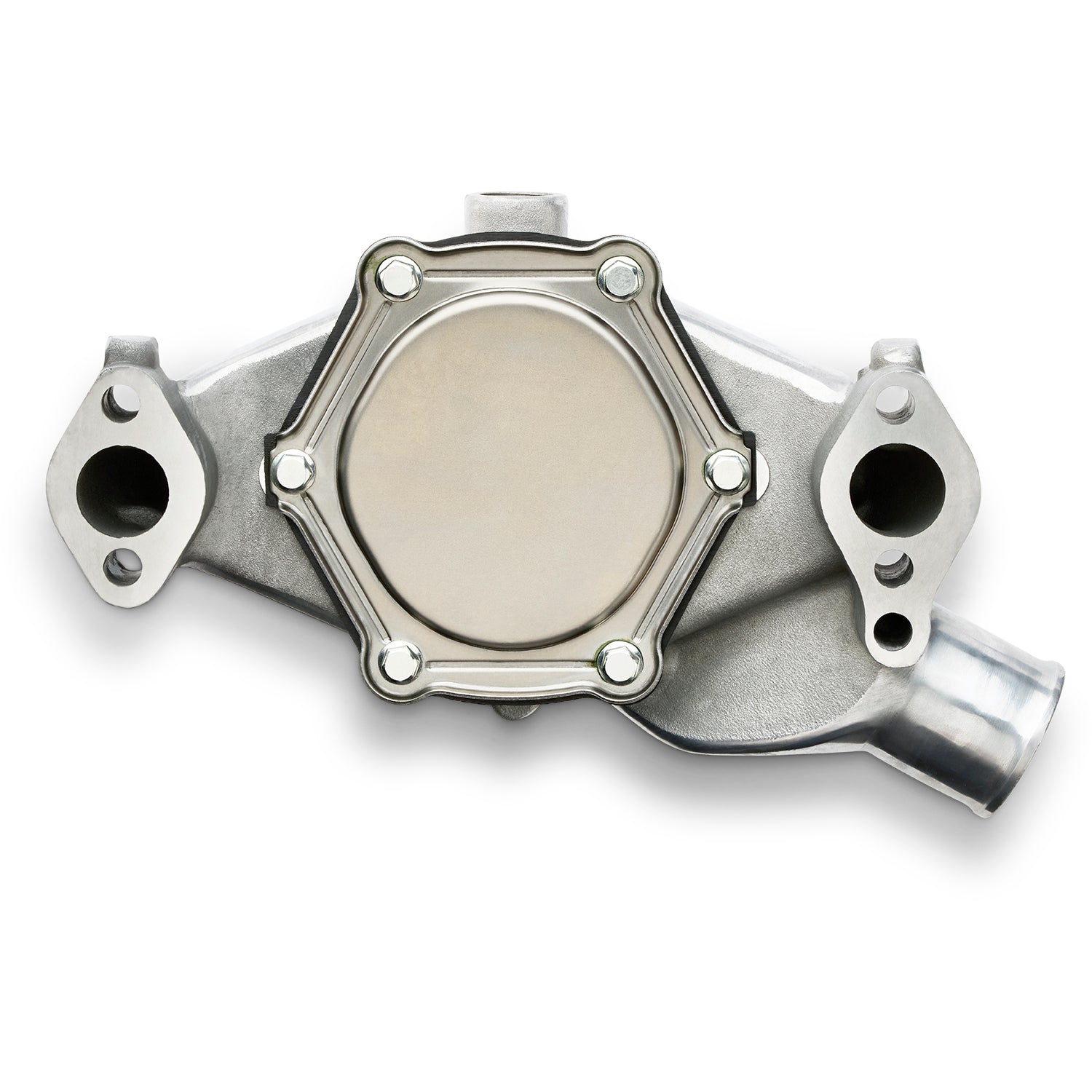 SBC Aluminum Water Pump Short Polished Engine Water Pump Proform