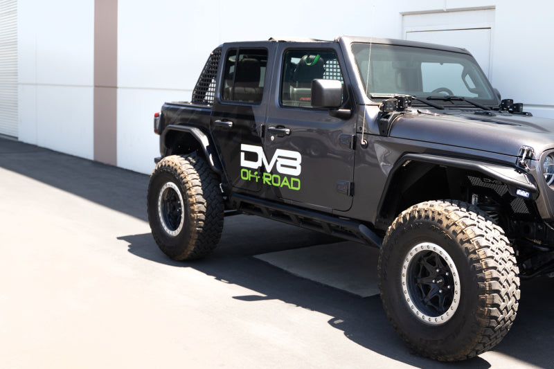 DV8 Offroad 18-23 Jeep Wrangler JL 4 Door FS-15 Series Rock Sliders Body Armor & Rock Rails DV8 Offroad
