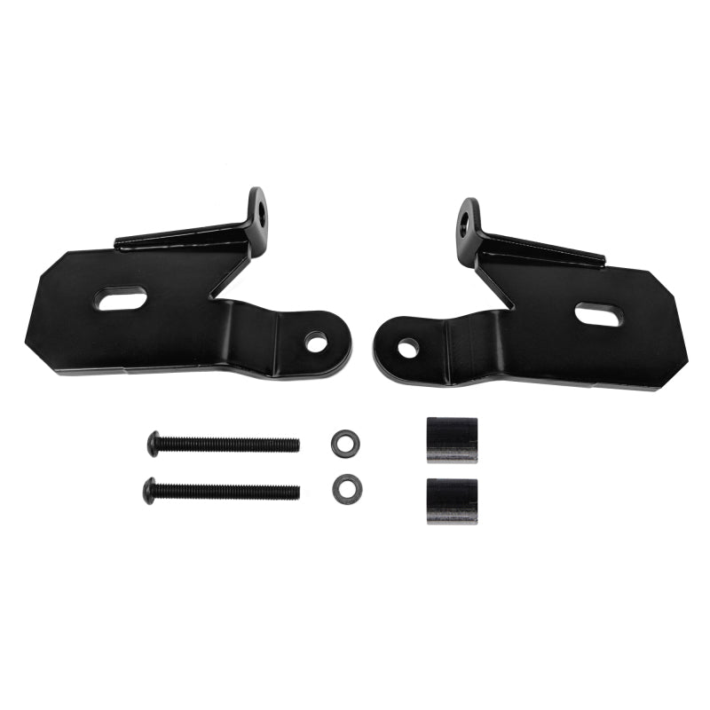 KC HiLiTES 18-19 Jeep Wrangler JL A-Pillar Light Mount Bracket Set (Pair) - Black Light Mounts KC HiLiTES