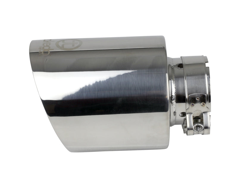 aFe Takeda Universal Exhaust Tip 2-1/2 IN Inlet x 4-1/2 IN Outlet x 7 IN L- Polished Tips aFe