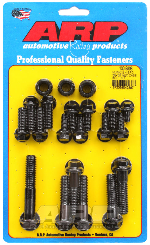 ARP Muncie 4-spd 63-68 hex trans case bolt kit Rod Bolt Kits ARP
