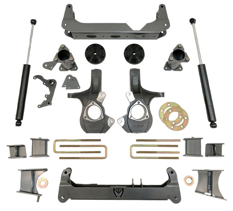 MaxTrac 14-18 GM K1500 4WD w/Stamped Steel Susp. (Non Magneride) 7in/7in MaxPro Spindle Lift Kit Lift Kits Maxtrac