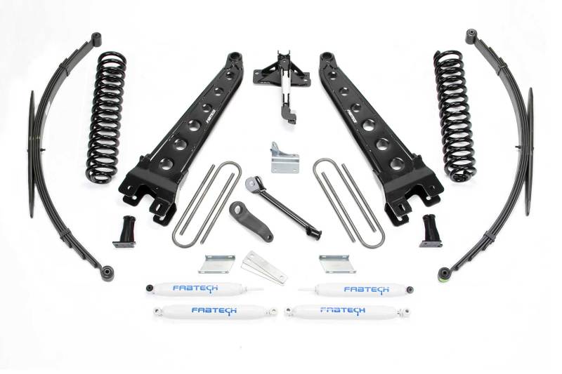 Fabtech 08-16 Ford F250/350 4WD 8in Rad Arm Sys w/Coils & Rr Lf Sprngs & Perf Shks Lift Kits Fabtech