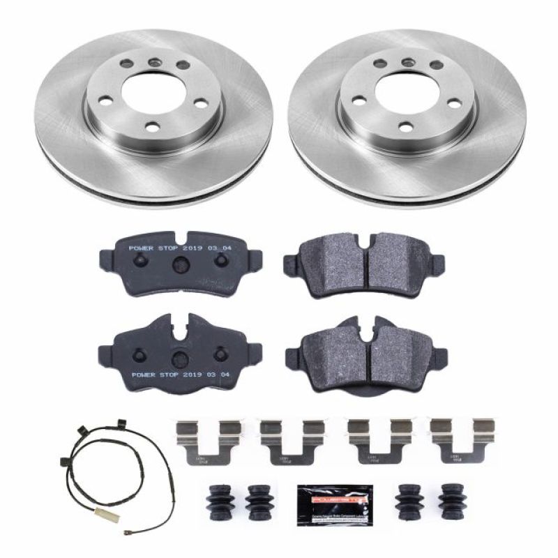 Power Stop 11-16 Mini Cooper Rear Track Day SPEC Brake Kit Brake Kits - Performance Blank PowerStop