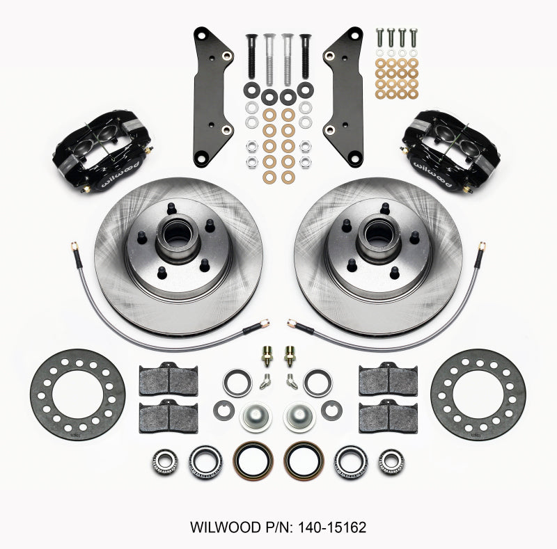 Wilwood Forged Dynalite-M Front Kit 11.88in 1 PC Rotor&Hub Cadillac 1957-60 Big Brake Kits Wilwood