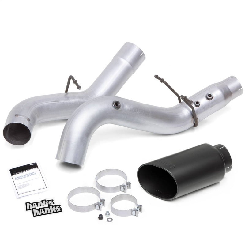 Banks Power 20-21 Chevy/GMC 2500/3500 6.6L Monster Exhaust System - Black Tip Catback Banks Power