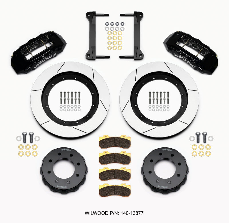 Wilwood TX6R Front Kit 16.00in Black 1999-2010 GM H2 Truck/SUV 2500 Big Brake Kits Wilwood