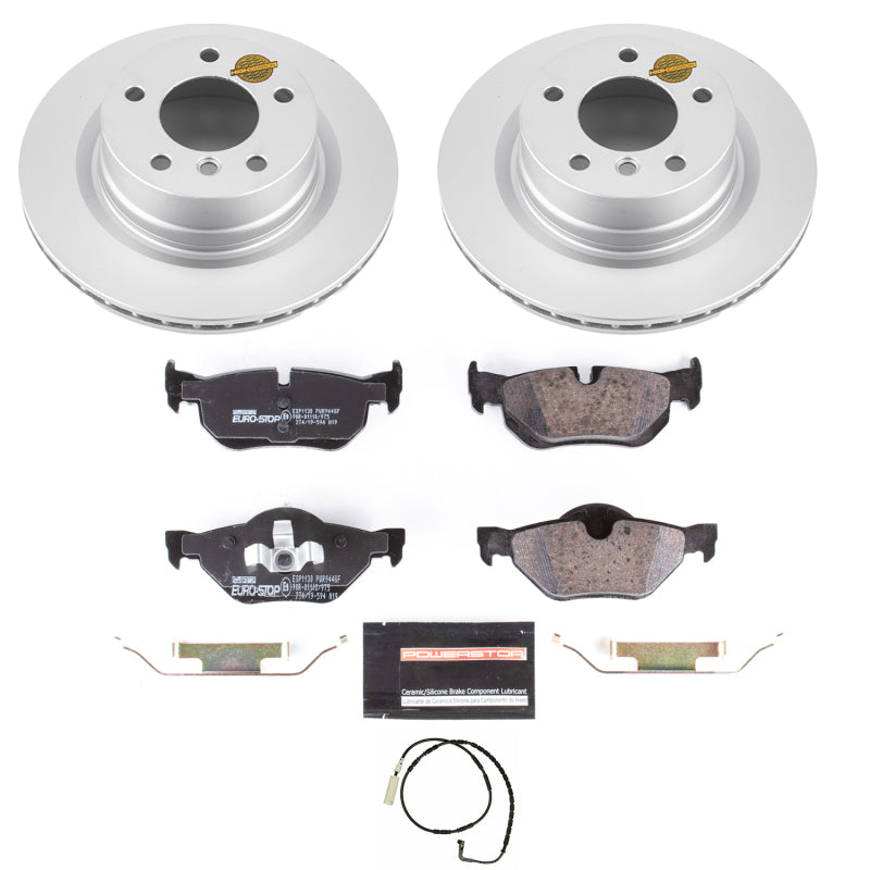 Power Stop 08-10 BMW 128i Rear Euro-Stop Brake Kit Brake Kits - OE PowerStop