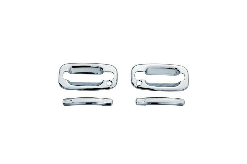 AVS 07-13 Chevy Silverado 1500 Door Handle Covers (2 Door) 4pc Set - Chrome Exterior Trim AVS