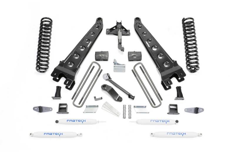 Fabtech 08-10 Ford F450/550 4WD 6in Rad Arm Sys w/Coils & Perf Shks Lift Kits Fabtech