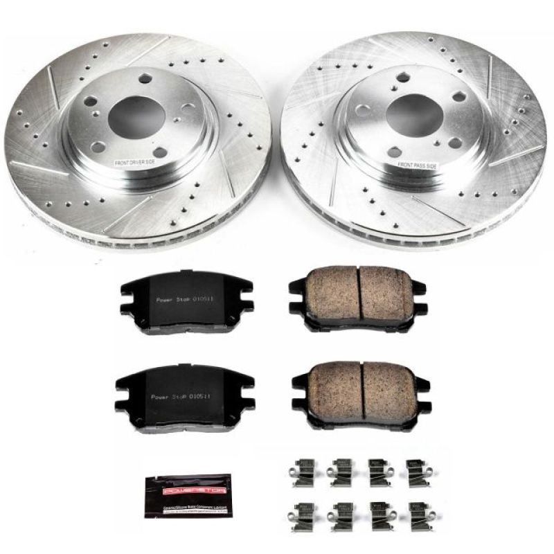 Power Stop 02-03 Lexus RX300 Front Z23 Evolution Sport Brake Kit Brake Kits - Performance D&S PowerStop