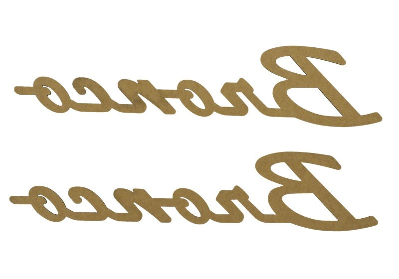 Ford Racing 2021+ Bronco Classic Script Fender Badges - Matte Black (Pair) Other Body Components Ford Racing