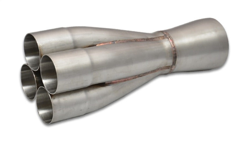 Vibrant 4-1 SS Merge Collectors (1-7/8in Inlet Slipover ID 2-1/2in Merge Outlet OD) Single Unit Merge Collectors Vibrant