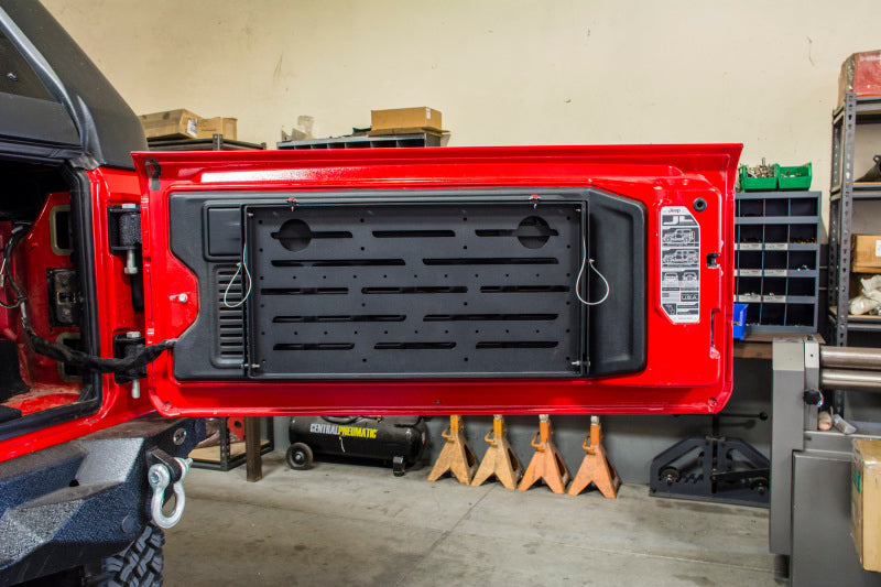 DV8 Jeep JL Tailgate Mounted Table (Trail Table) - Black Tailgate Accessories DV8 Offroad