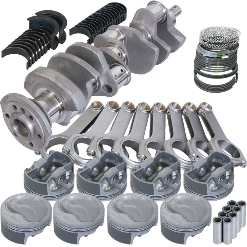 Eagle Chevrolet Small Block Rotating Assembly +.030 Bore 6in H-Beam Rods 3.75 Stroke Rotating Assemblies Eagle