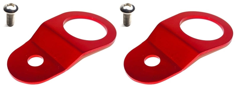 Torque Solution Radiator Mount Combo (RED) : Mitsubishi Evolution 7/8/9 Radiator Stays Torque Solution
