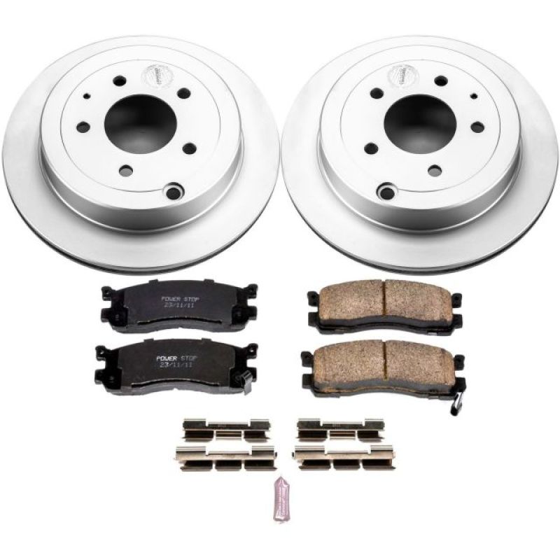 Power Stop 92-95 Mazda 929 Rear Z17 Evolution Geomet Coated Brake Kit Brake Kits - Performance Blank PowerStop