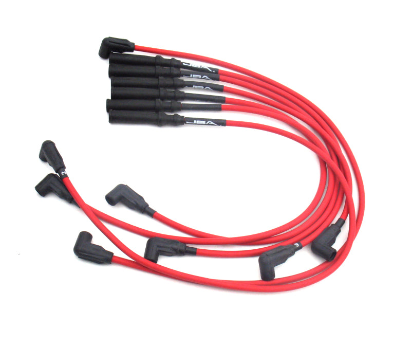 JBA 92-02 Dodge Truck 3.9L Ignition Wires - Red Spark Plug Wire Sets JBA