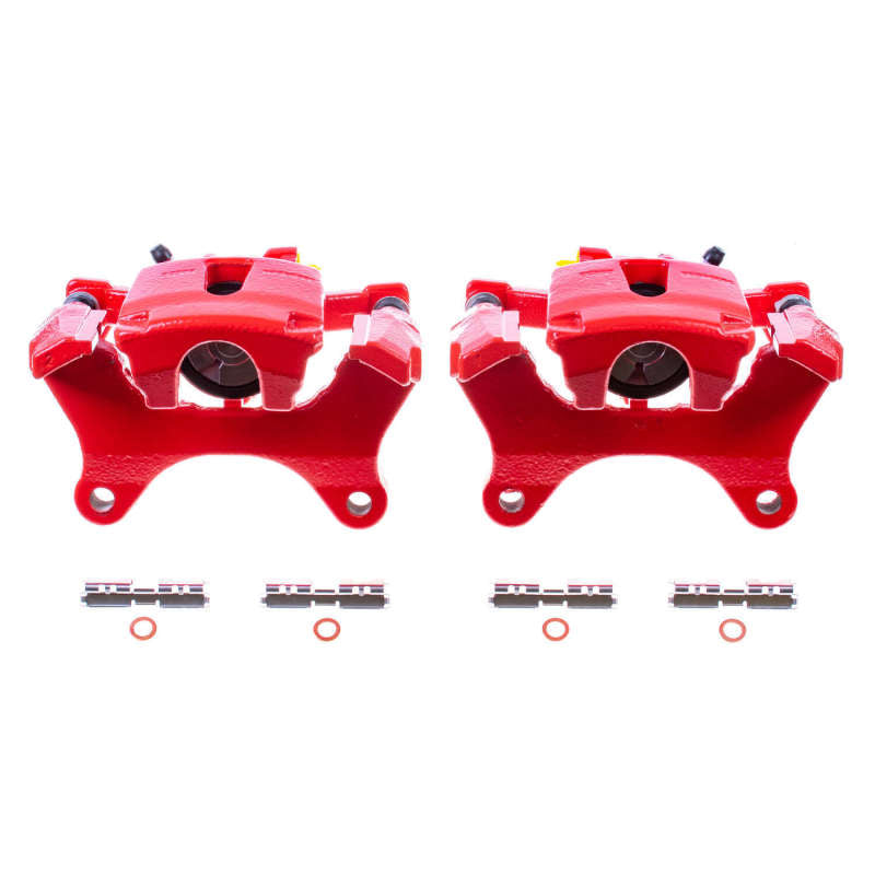 Power Stop 15-17 Ford F-150 Rear Red Calipers w/Brackets - Pair Brake Calipers - Perf PowerStop