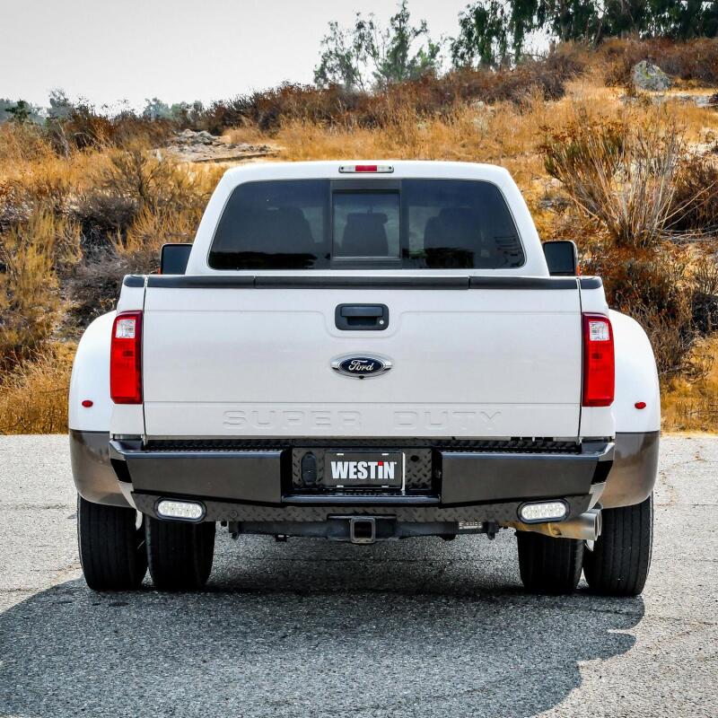 Westin 11-16 Ford F-250/350 HDX Bandit Rear Bumper - Black Bumpers - Steel Westin