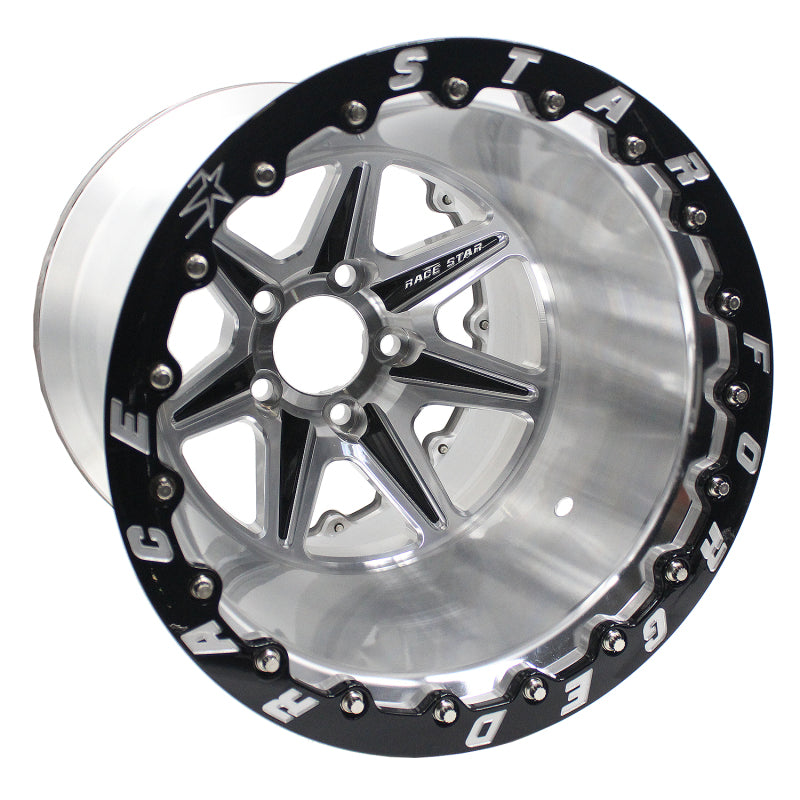 Race Star 72 ValStar 15x12 / 5x4.75BC / 6.5BS / 3.072in CB / Machined w/Black Accents Wheel Wheels - Forged Race Star