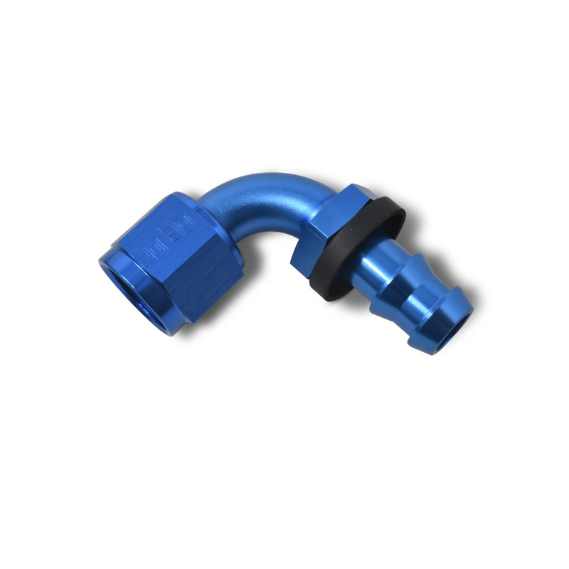 Russell Performance -4 AN Twist-Lok 90 Degree Hose End (Blue) Fittings Russell