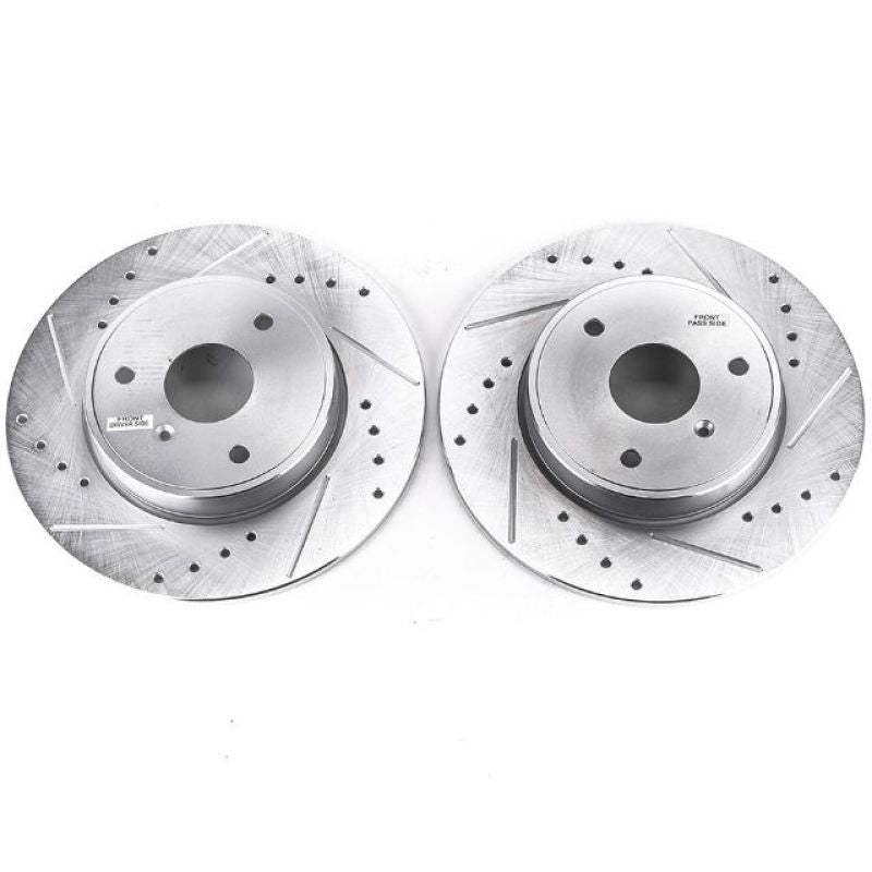 Power Stop 08-16 Smart Fortwo Front Evolution Drilled & Slotted Rotors - Pair Brake Rotors - Slot & Drilled PowerStop
