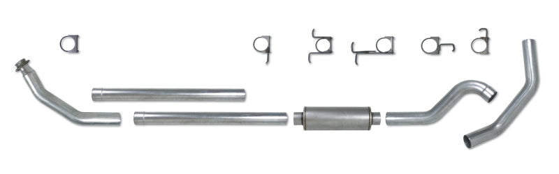 Diamond Eye KIT 4in TB SGL AL: 98.5-02 DODGE CUMMINS 5.9L Turbo Back Diamond Eye Performance