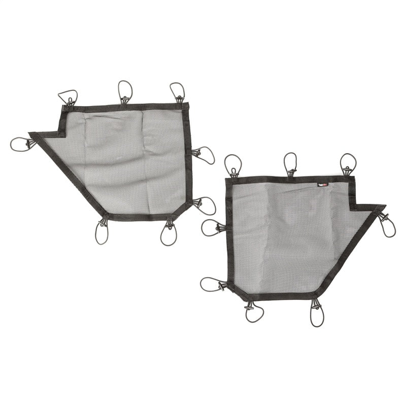 Rugged Ridge Tube Door Covers Rear Pair Black 07-18 Jeep Wrangler JKU Doors Rugged Ridge