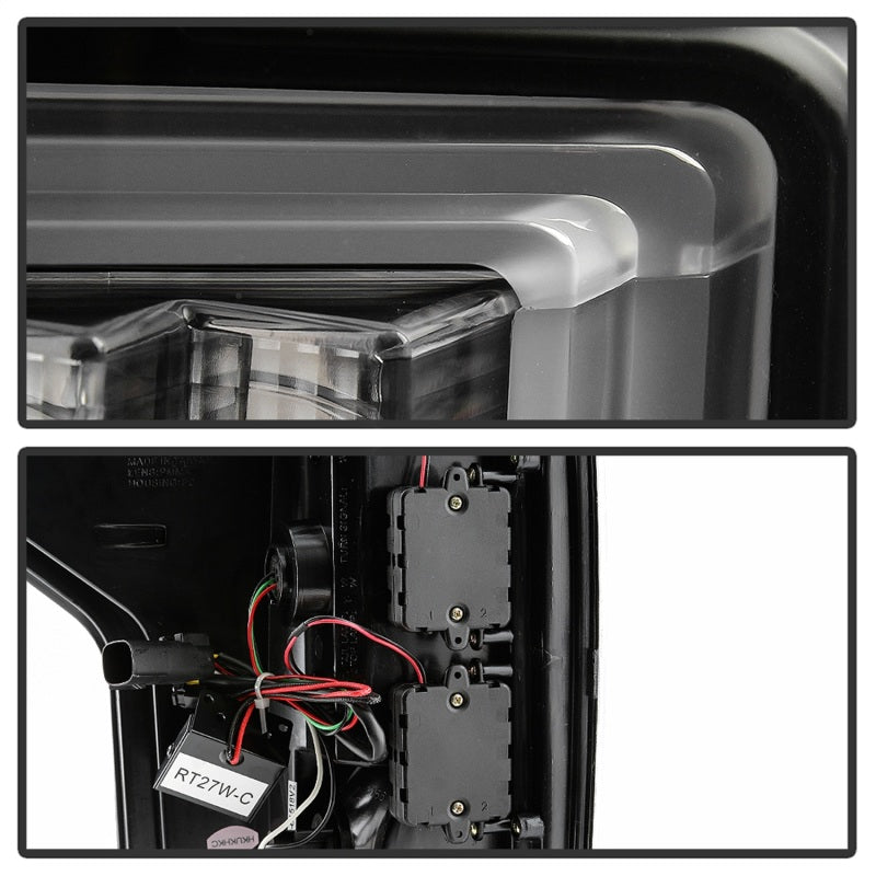 Spyder Ford F150 18-19 - Light Bar LED Tail Lights - All Black ALT-YD-FF15018-LED-BKV2 Tail Lights SPYDER