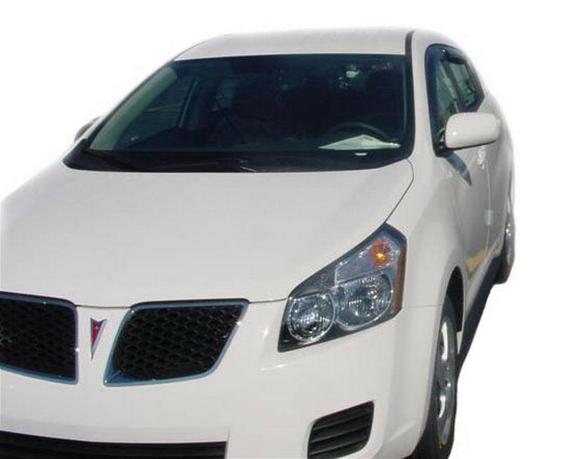 AVS 09-10 Pontiac Vibe Ventvisor Outside Mount Window Deflectors 4pc - Smoke Wind Deflectors AVS