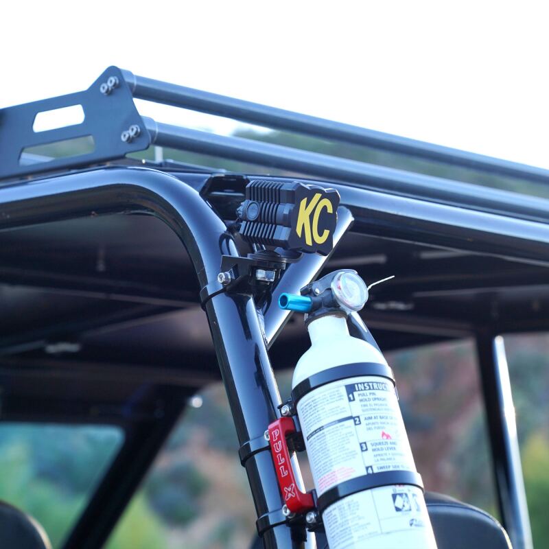 KC HiLiTES FLEX ERA 1 Single Light Cover ONLY (Black/Yellow KC Logo) Light Accessories and Wiring KC HiLiTES