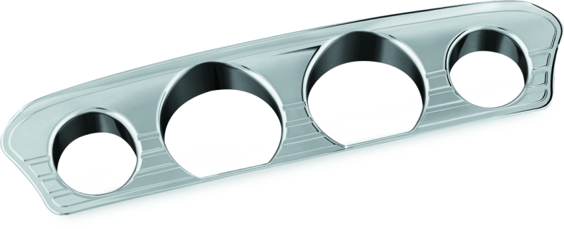 Kuryakyn Tri-Line Gauge Trim 14-Up Touring Models Chrome Gauges Kuryakyn