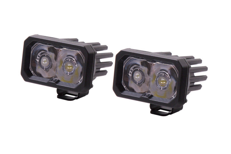 Diode Dynamics Stage Series 2 In LED Pod Sport - White Spot Standard ABL (Pair) Light Accessories and Wiring Diode Dynamics