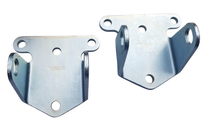 Moroso Chevrolet Big Block/Small Block Motor Mounts - 1-3/4in x 2-5/8in x 3/16in - Steel - 2 Pack Engine Mounts Moroso