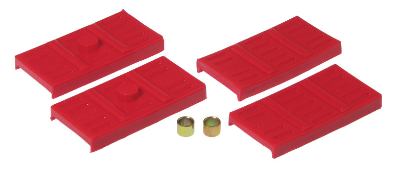 Prothane 67-69 GM F-Body Upper/Lower Spring Pad (Mono) - Red Bushing Kits Prothane