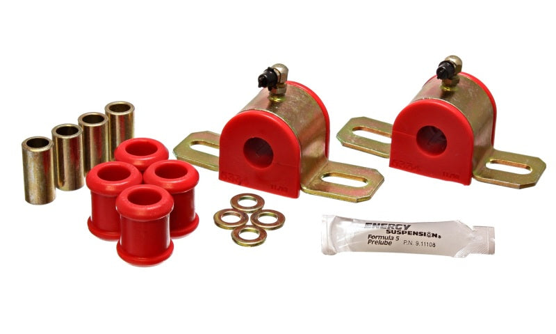 Energy Suspension 08-10 Chrysler 300C RWD / 07-10 Charger RWD Red 17.5mm Rear Sway Bar Bushing Set Bushing Kits Energy Suspension