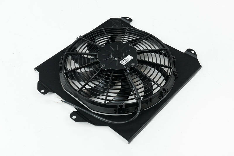 CSF 92-00 Honda Civic All-Aluminum Fan Shroud w/12in SPAL Fan - Black Finish Radiators CSF